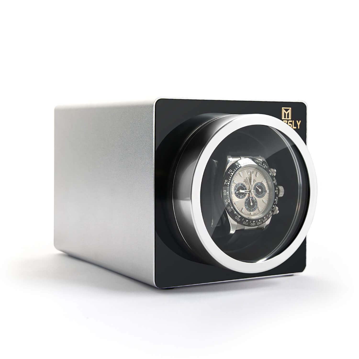 MOZSLY® Single Watch Winder - Space Metal Silver